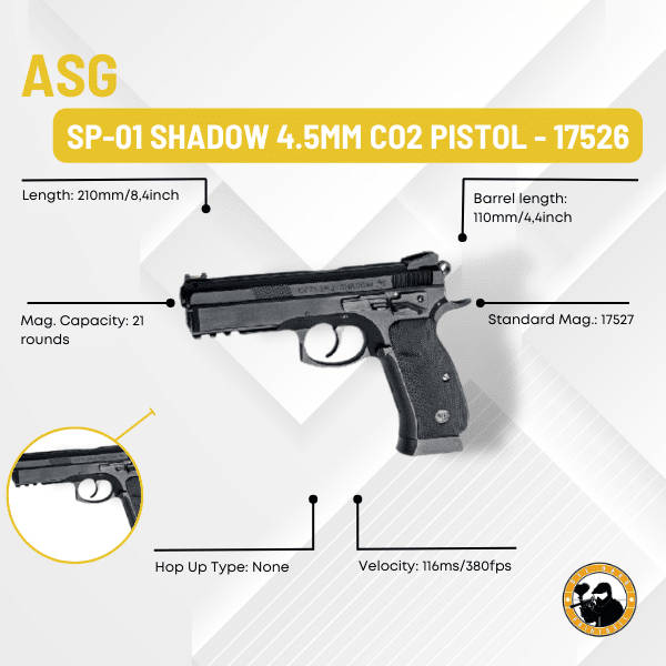 ASG SP-01 Shadow CO2 17526 4.5mm Black