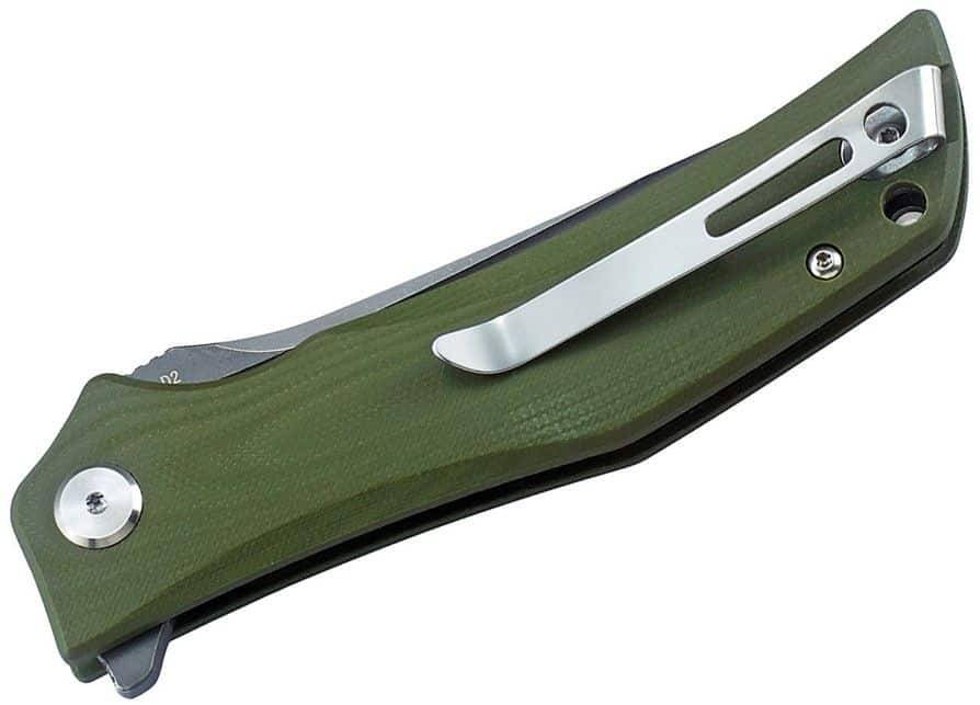 Bestech Scimitar BG05B-2 Green G10 Handle Folding Knife