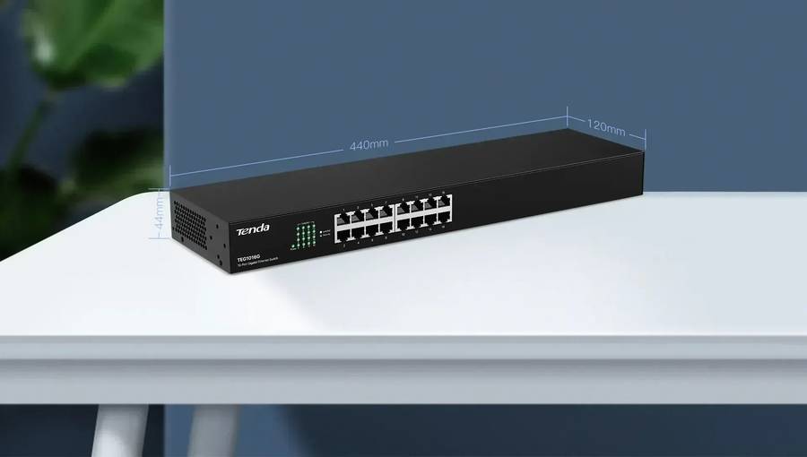 TENDA 16-Port Gigabit Ethernet Switch (TE-TEG1016G)