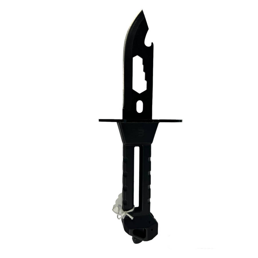 BLACK KNIFE INCL BAYONET ATTACHMENT 3.82 INCH