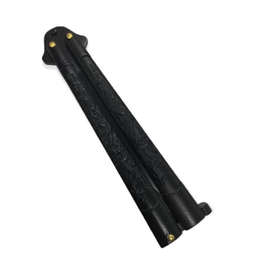 BUTTERFLY KNIFE BLACK HANDLE