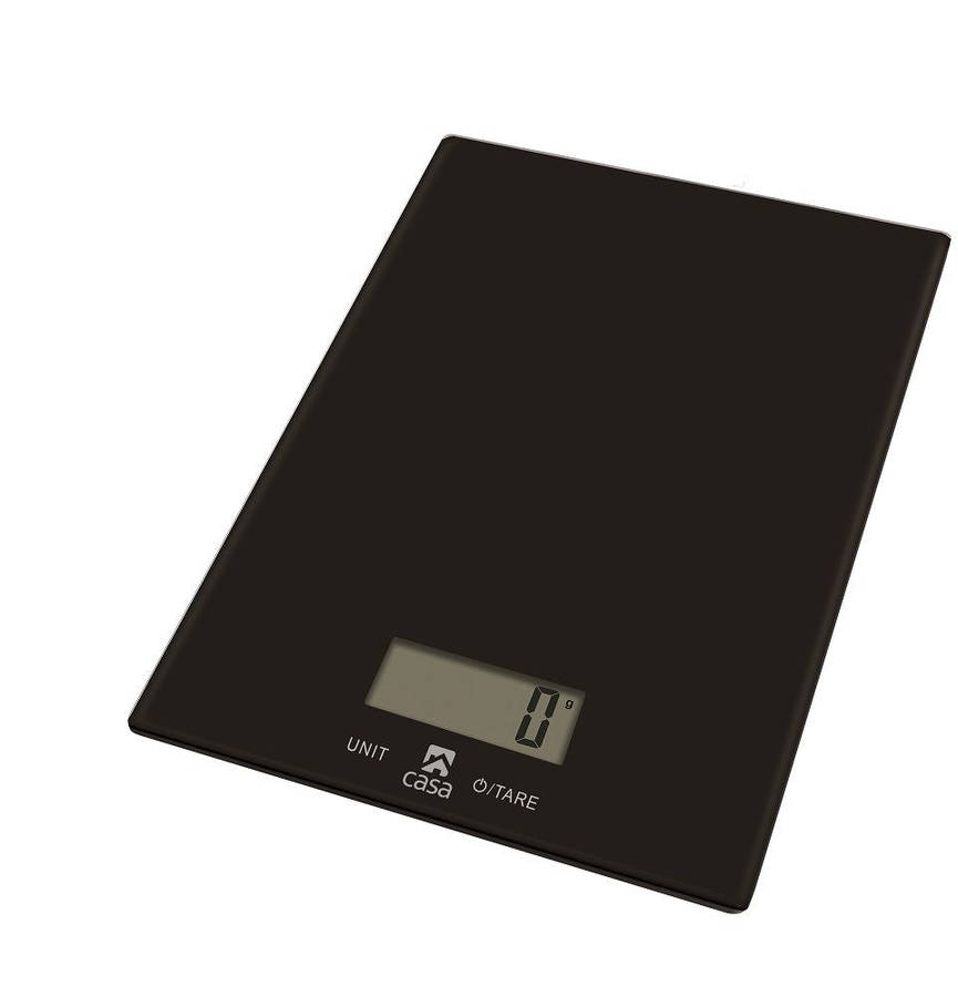CASA Kitchen Scale Glass Nero