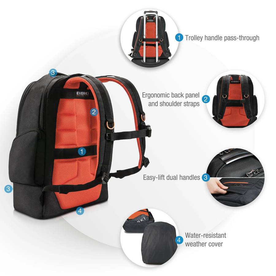 EVERKI EKP117B CONTEMPRO 117 18.4'' LARGE GAMING LAPTOP BACKPACK