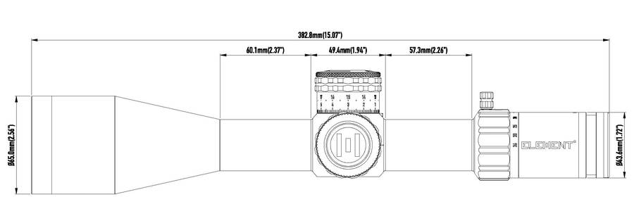 ELEMENT SCOPE THEOS 6-36X56 FFP APR-2D MOA