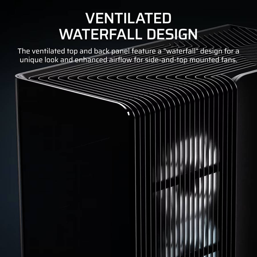 FRAME 4500X RS-R ARGB Panoramic Glass Mid-Tower PC Case;includes 3x RS120-R ARGB Fans ; 4x 2.5'' ...