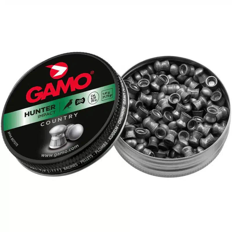 Gamo Hunter Pellets  6.35mm (Pack of 200) Bulk Buy 10 X Tins