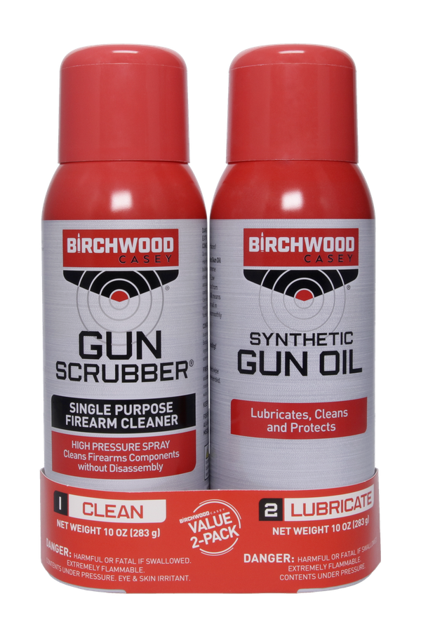 Gun Scrubber & Synthetic Gun Oil Aerosol Combo Pack