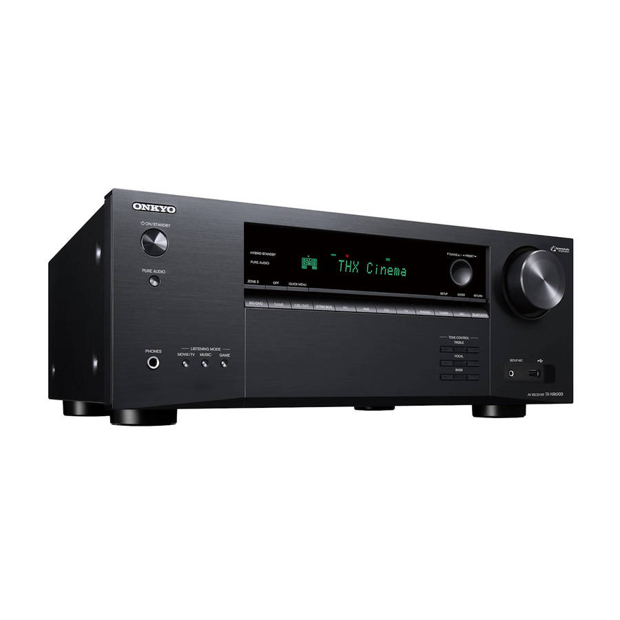 ONKYO - TXNR6100M2BMMP - 7.2-CHANNEL THX CERTIFIED NETWORK 8K AV RECEIVER (TXNR6100M2BMMP)