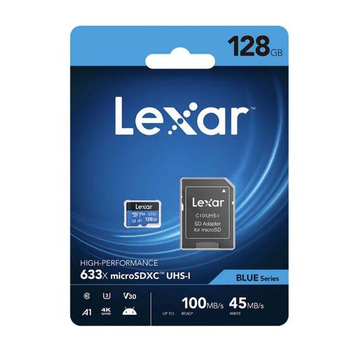 Lexar 128GB High-Performance 633x MicroSDXC UHS-I Cards