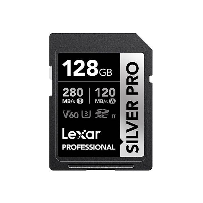Lexar Professional SILVER PRO SDXC UHS-II Memory Card - 128GB, 280MB/s