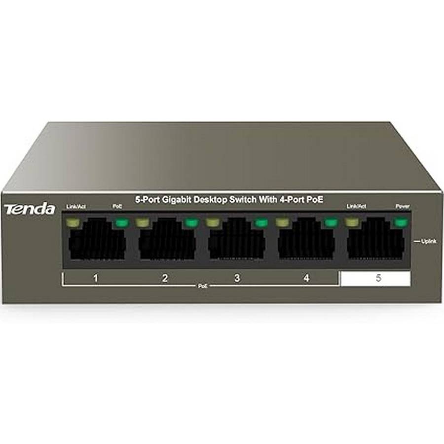 TENDA DESKTOP SWITCH GIGABIT 4-PORT POE