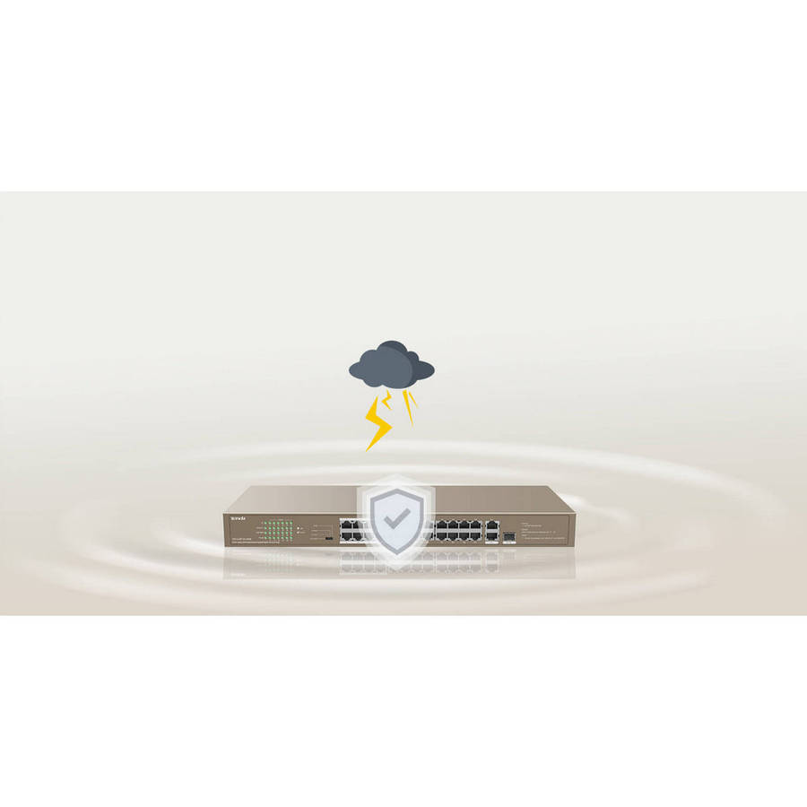 TENDA RACKMOUNT UNMANAGED SWITCH 10/100 24-PORT POE