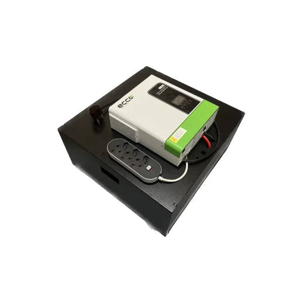 3.5KVA / 3500W 24V ECCO Hybrid Inverter 100A Plug & Play System + 2.71kWh LITHIUM BATTERY (SOLAR ...