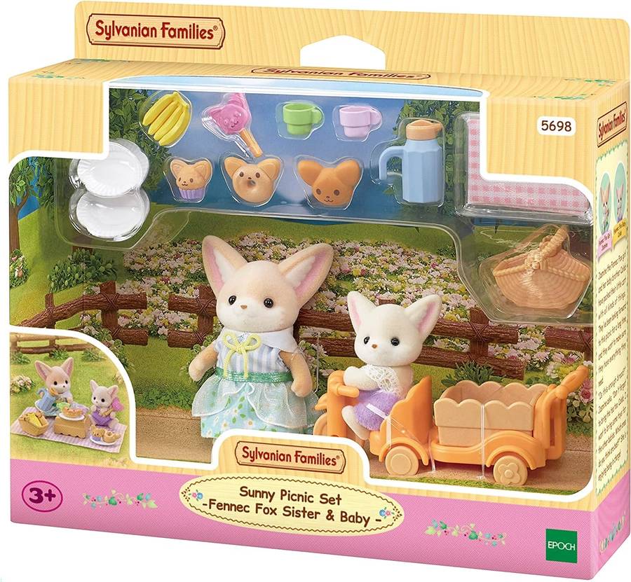 Sylvanian Families - Sunny Picnic Set Fennec Fox Sister & Baby