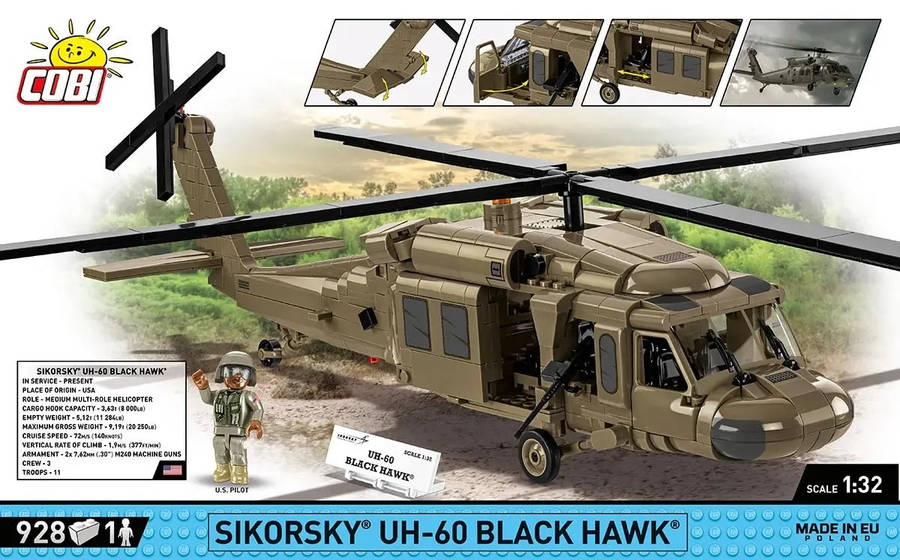 Cobi - Armed Forces - Sikorsky UH -60 Black Hawk 928 pcs