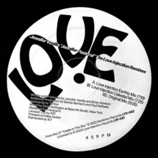 Jennifer Vanilla - Jennifer Pastoral (Love Injection Remixes) (Vinyl)