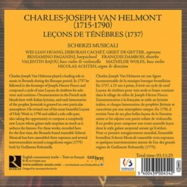 Scherzi Musicali / Nicolas Achten - Charles-Joseph Van Helmont: Lecons De Tenebres (CD)