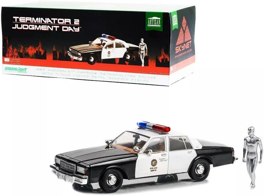 Greenlight Collectibles - 1/18 Artisan Collection - Terminator 2 (1991) - 1987 Cheverolet Caprice...