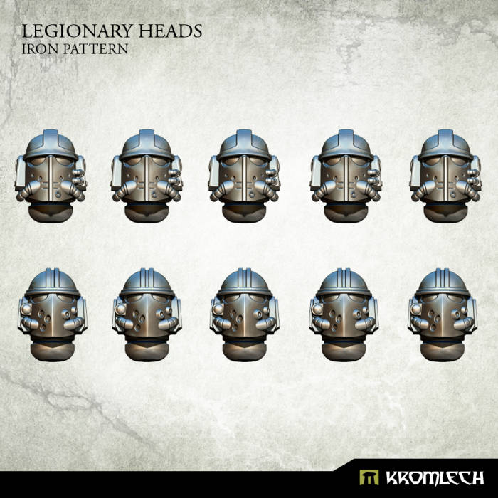 Legionary Heads Iron Pattern (10) (Miniatures)