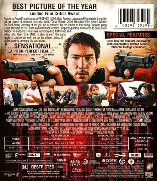 A Prophet Original title: Un prophète (2009) (Blu-ray)