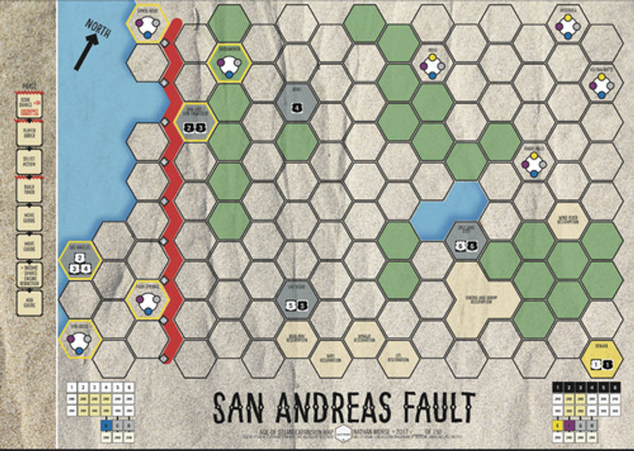 Age of Steam San Andreas Fault (Board Games)