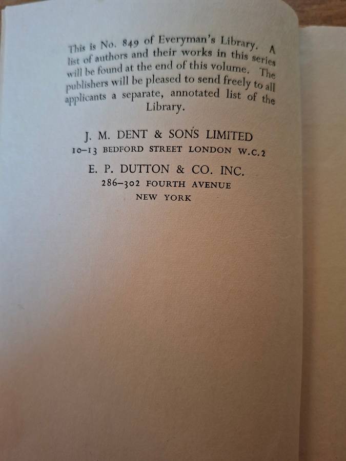 Capital, Volume Two  Karl Marx (Everymans Library No. 849, J.M. Dent & Sons / E.P. Dutton)