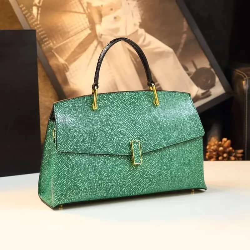 Flap Leather Handbag