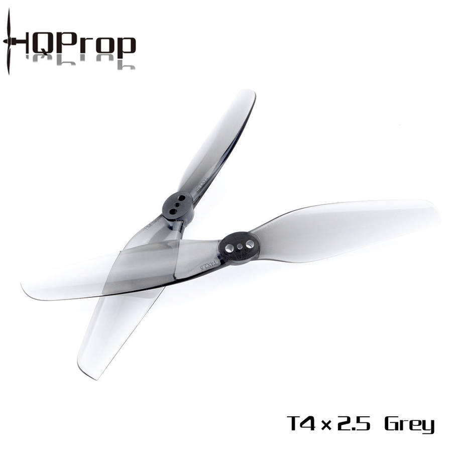 HQProp T4X2.5Grey (2CW+2CCW) Poly Carbonate