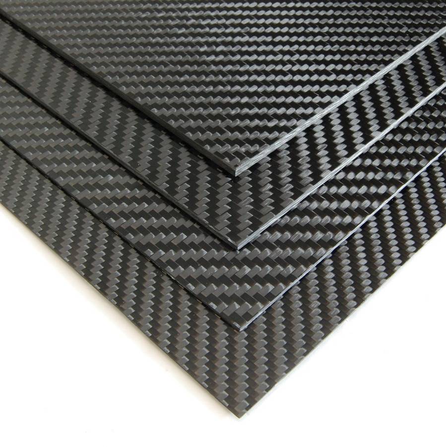 Carbon fiber Taiwan-matte 3K twill weave sheet 400 x 500 x 1.0mm