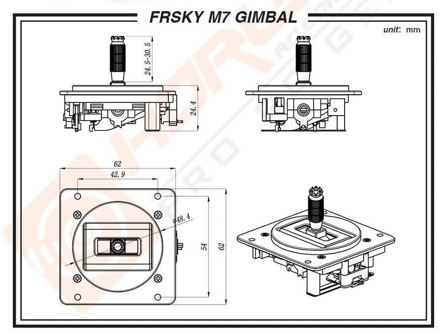 FrSky M7 Hall Sensor Gimbal