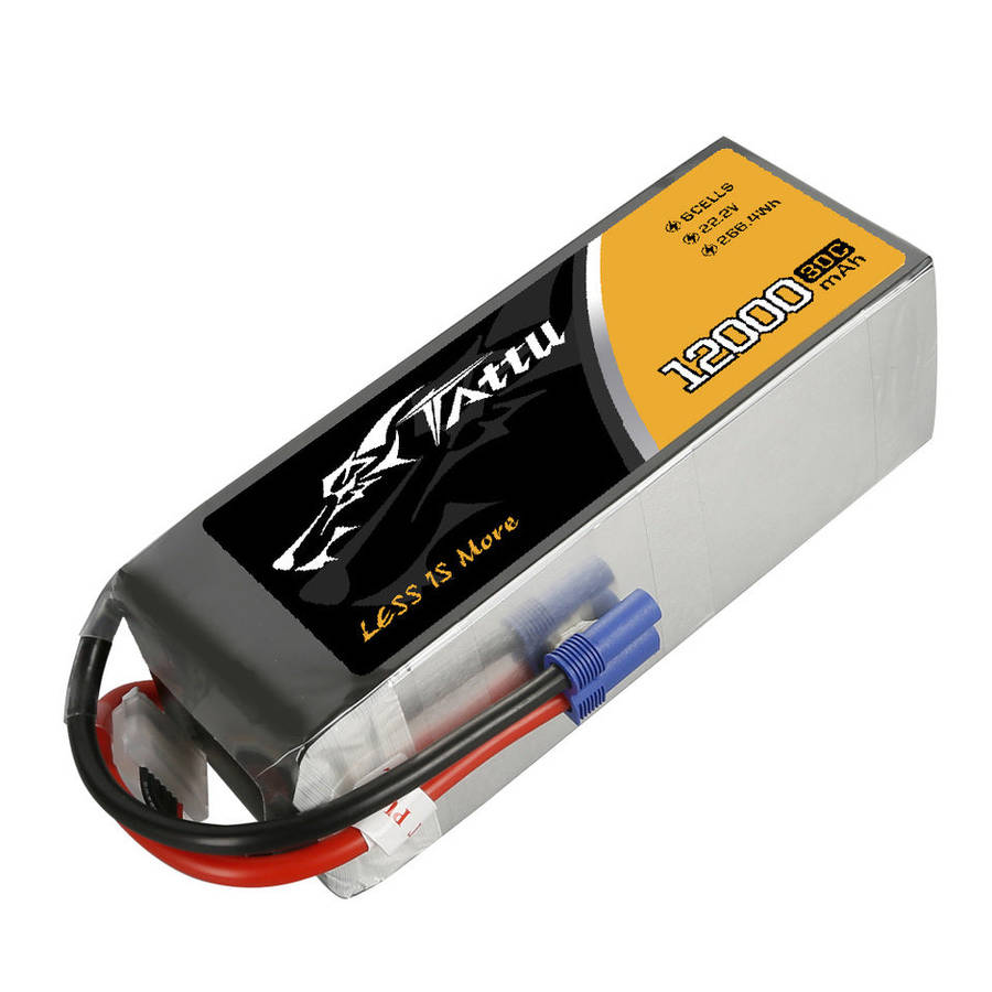 Tattu 12000mAh 6S1P 30C 22.2V LiPo Battery