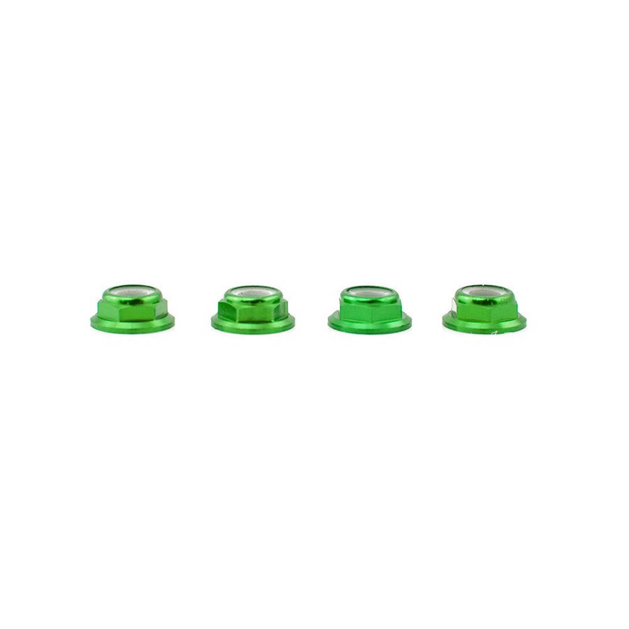 M5 Alu Loc Nuts With Flange CCW (Left hand / Reverse) x 4