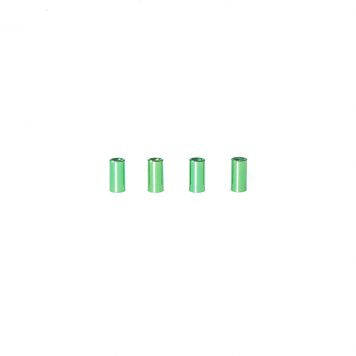 Alu Standoffs M3 10mm (8 pcs in a bag) - Green