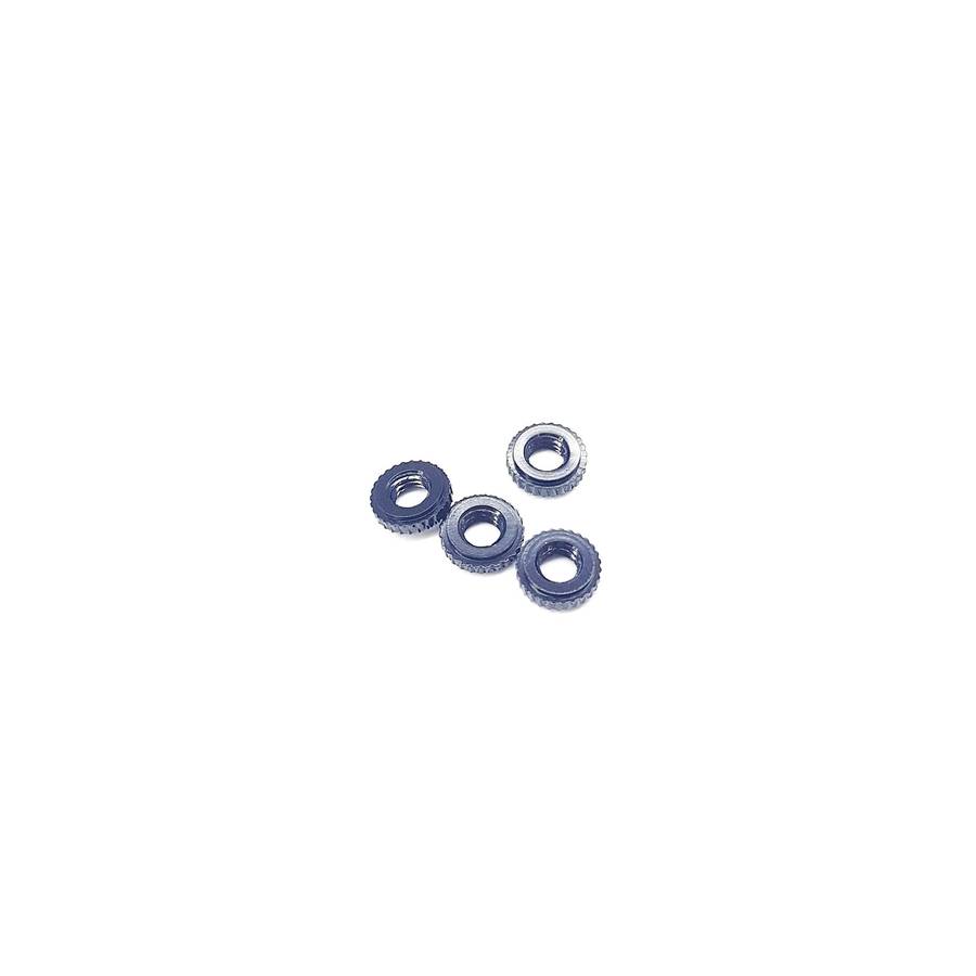 2MM THREADED ANODIZED STACK SPACER / NUT (4 per bag)