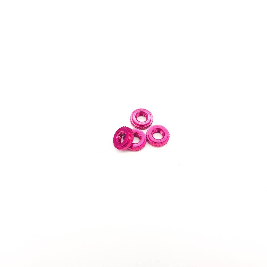 2MM THREADED ANODIZED STACK SPACER / NUT (4 per bag)
