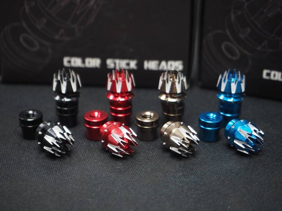 3D COLOR STICK HEADS (3MM) - Black