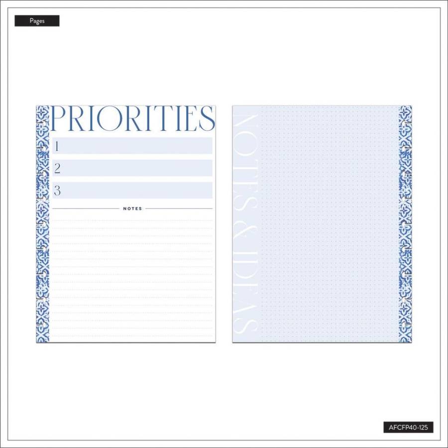 Dashboard + Dot Grid Classic Filler Paper - Shibori