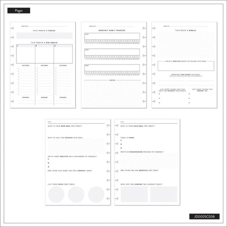 Reflect & Grow - Classic Guided Goals Journal