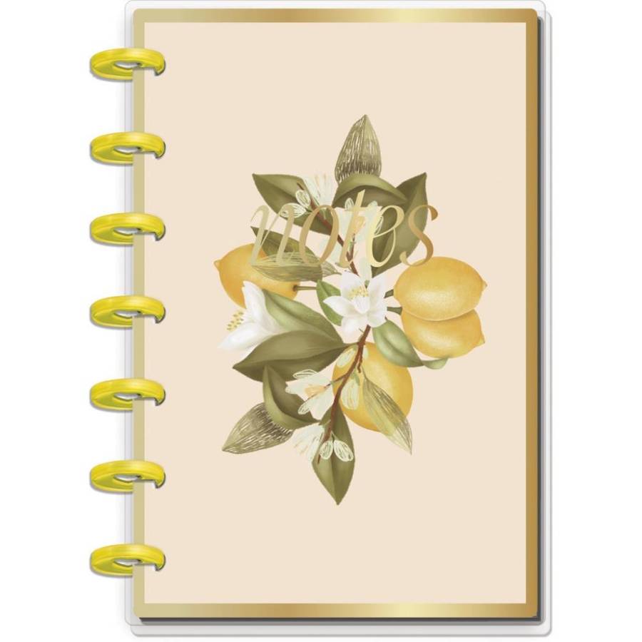 Dotted Lined Mini Notebook - Fruit & Flora
