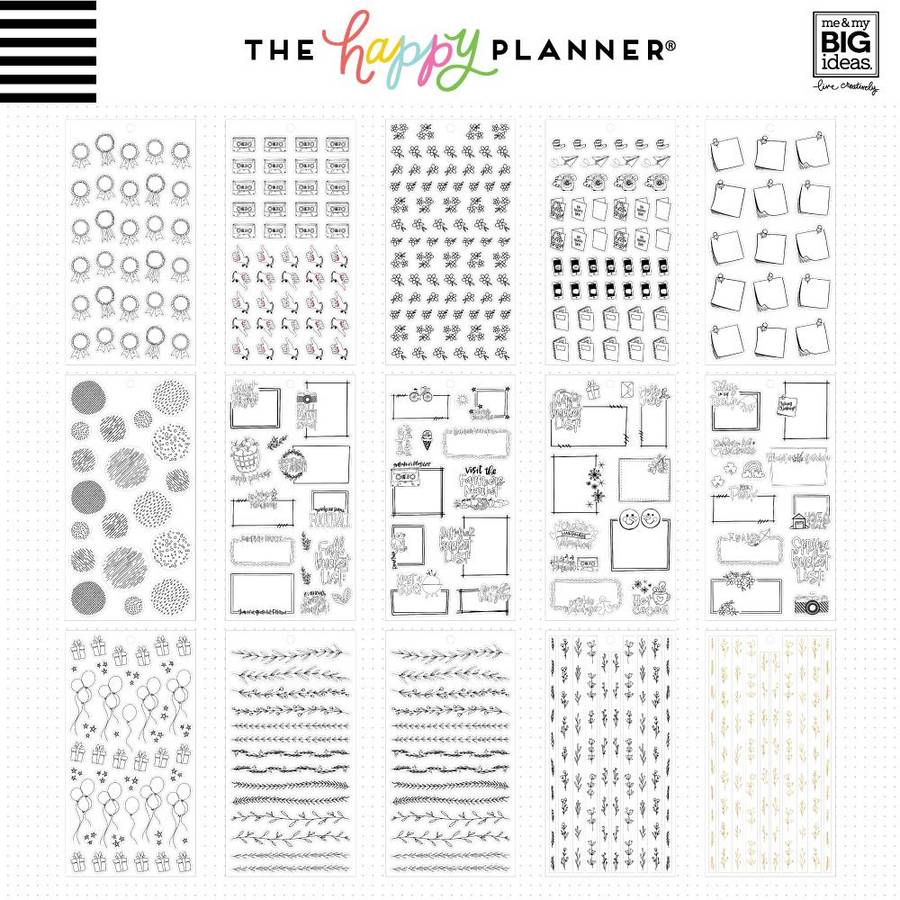 Value Pack Stickers - Journaling Doodles