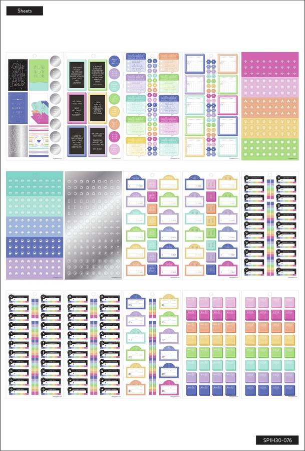 Value Pack Stickers - Budget Goals