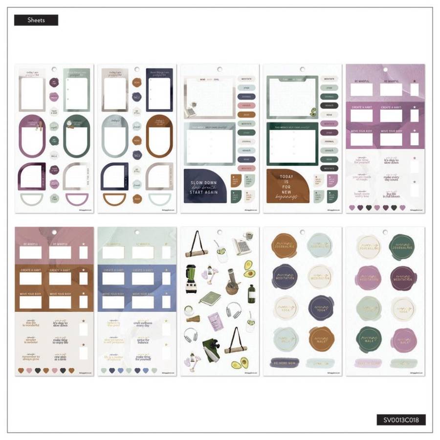 Value Pack Stickers - Wellness Prompts