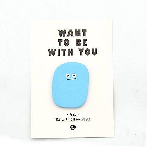 Cartoon Blob Sticky Notes - Light Blue