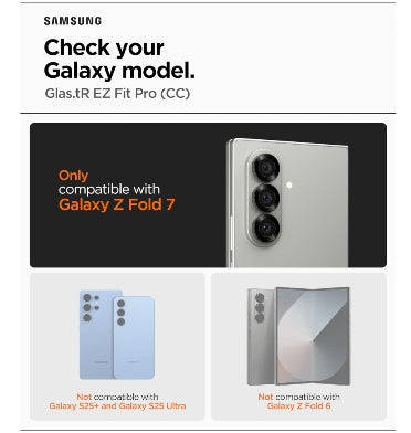 SAMSUNG GALAXY Z FOLD 7 PREMIUM TEMPERED GLASS SCREEN PROTECTOR 2PK | SPIGEN