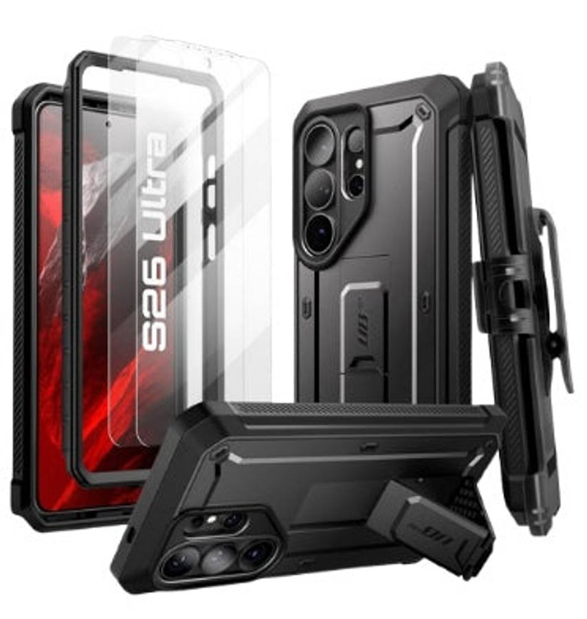 SAMSUNG GALAXY S26 ULTRA FULL BODY RUGGED PROTECTIVE CASE BLACK | SUPCASE