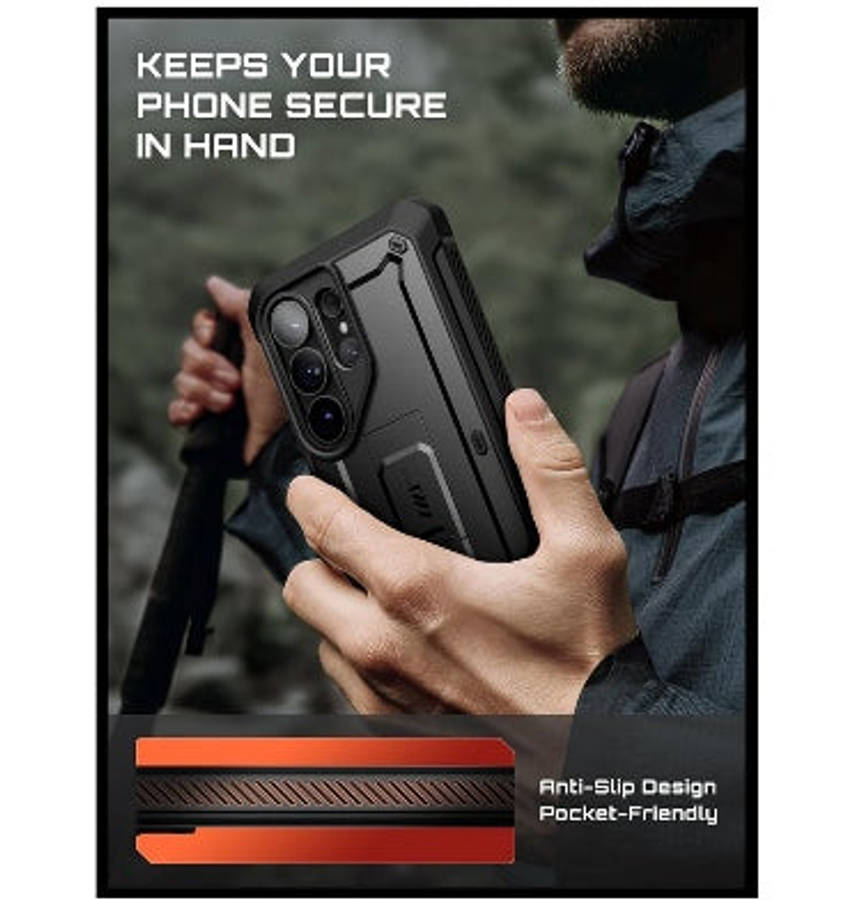 SAMSUNG GALAXY S26 ULTRA FULL BODY RUGGED PROTECTIVE CASE BLACK | SUPCASE