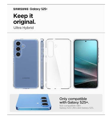 SAMSUNG GALAXY S25+ PREMIUM ULTRA HYBRID CRYSTAL CASE CLEAR | SPIGEN