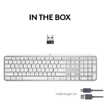 LOGITECH MX KEYS S ADVANCED WIRELESS KEYBOARD PALE GREY