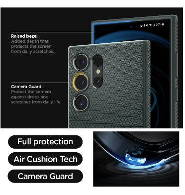 SAMSUNG GALAXY S24 ULTRA PREMIUM SLIM LIQUID AIR CASE ABYSS GREEN | SPIGEN