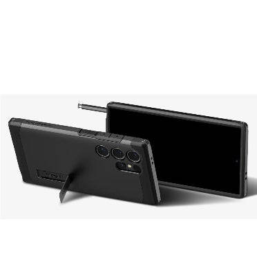 SAMSUNG GALAXY S24 ULTRA PREMIUM TOUGH ARMOR MAGFIT CASE BLACK | SPIGEN